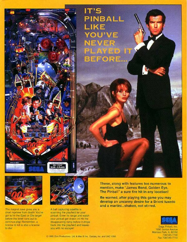007 Goldeneye Pinball Machine - Elite Home Gamerooms